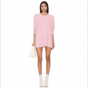 New SHOW ME YOUR MUMU Bonfire Sweater Large - LUXE Pink Knit $148 MSRP